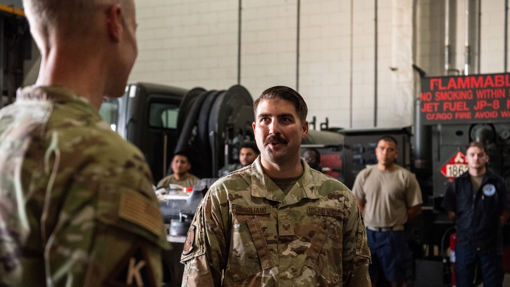 AFCENT commander visits the 379th AEW