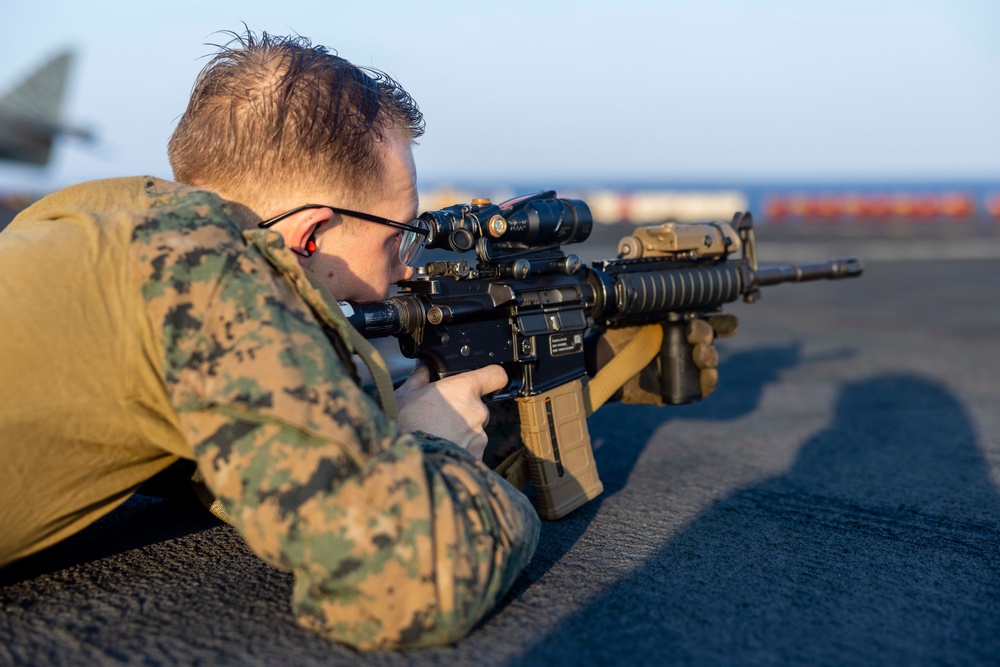 CLB 24, 24th MEU (SOC) BZO Range on USS Wasp (LHD 1)