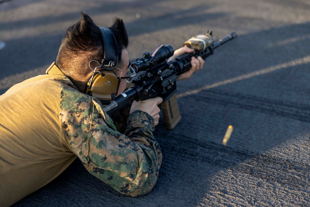CLB 24, 24th MEU (SOC) BZO Range on USS Wasp (LHD 1)