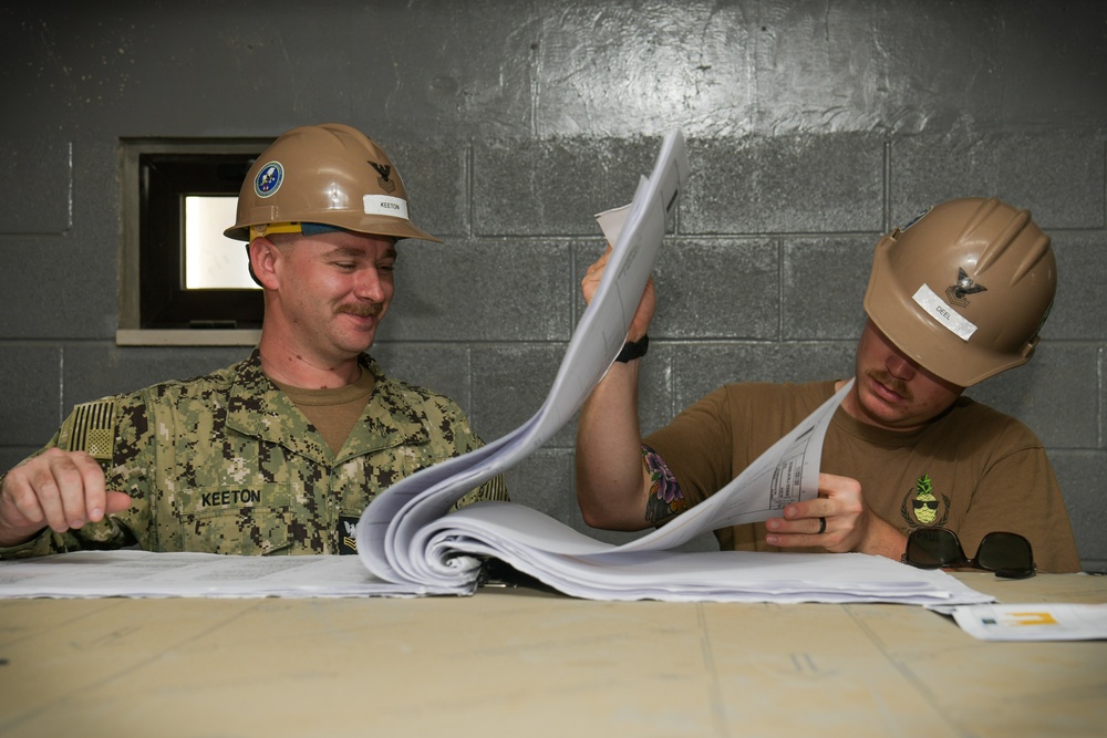 NMCB 11 at work in Rota