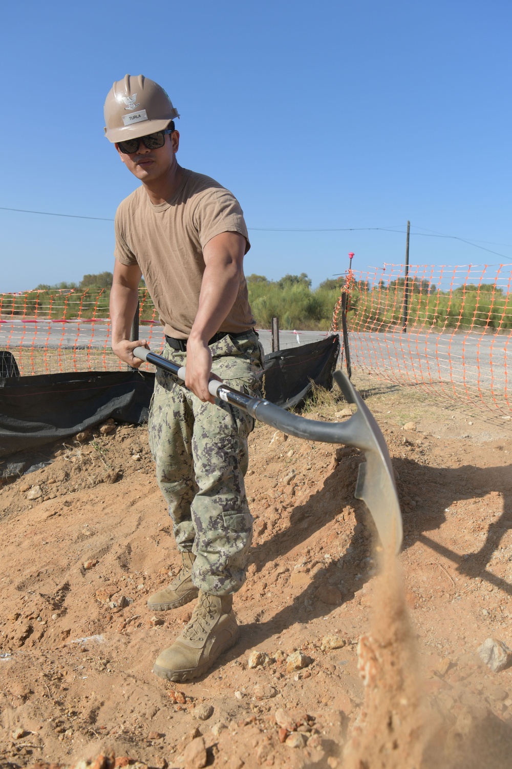 NMCB 11 at work in Rota