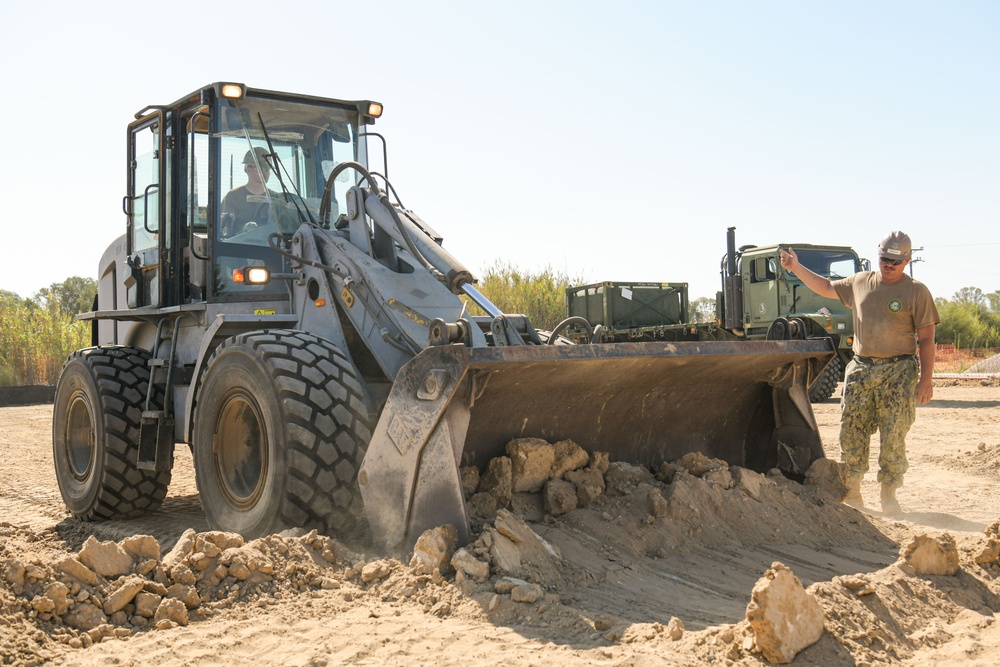 NMCB 11 at work in Rota