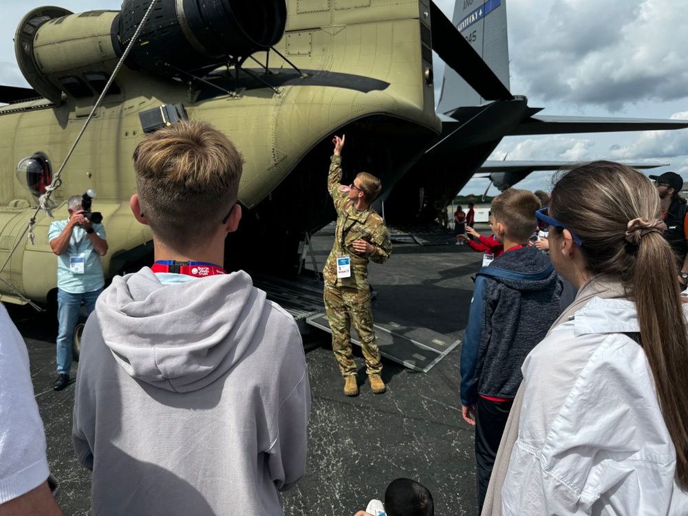 Soldiers of the 12th CAB Finish Support for the Farnborough International Airshow