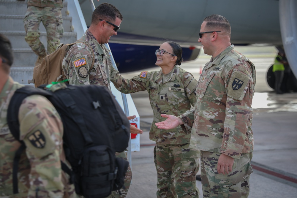 The 130th Engineer Battalion arrives home