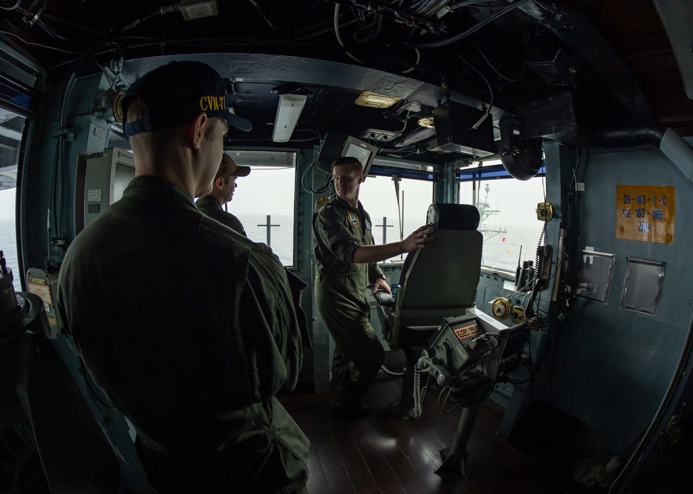 USS Theodore Roosevelt Conducts Fueling-At-Sea with USS Daniel Inouye