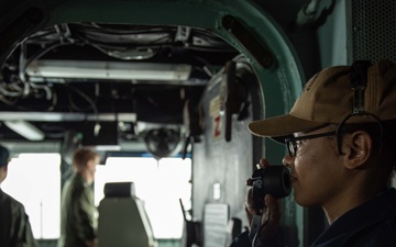 USS Theodore Roosevelt Conducts Fueling-At-Sea with USS Daniel Inouye