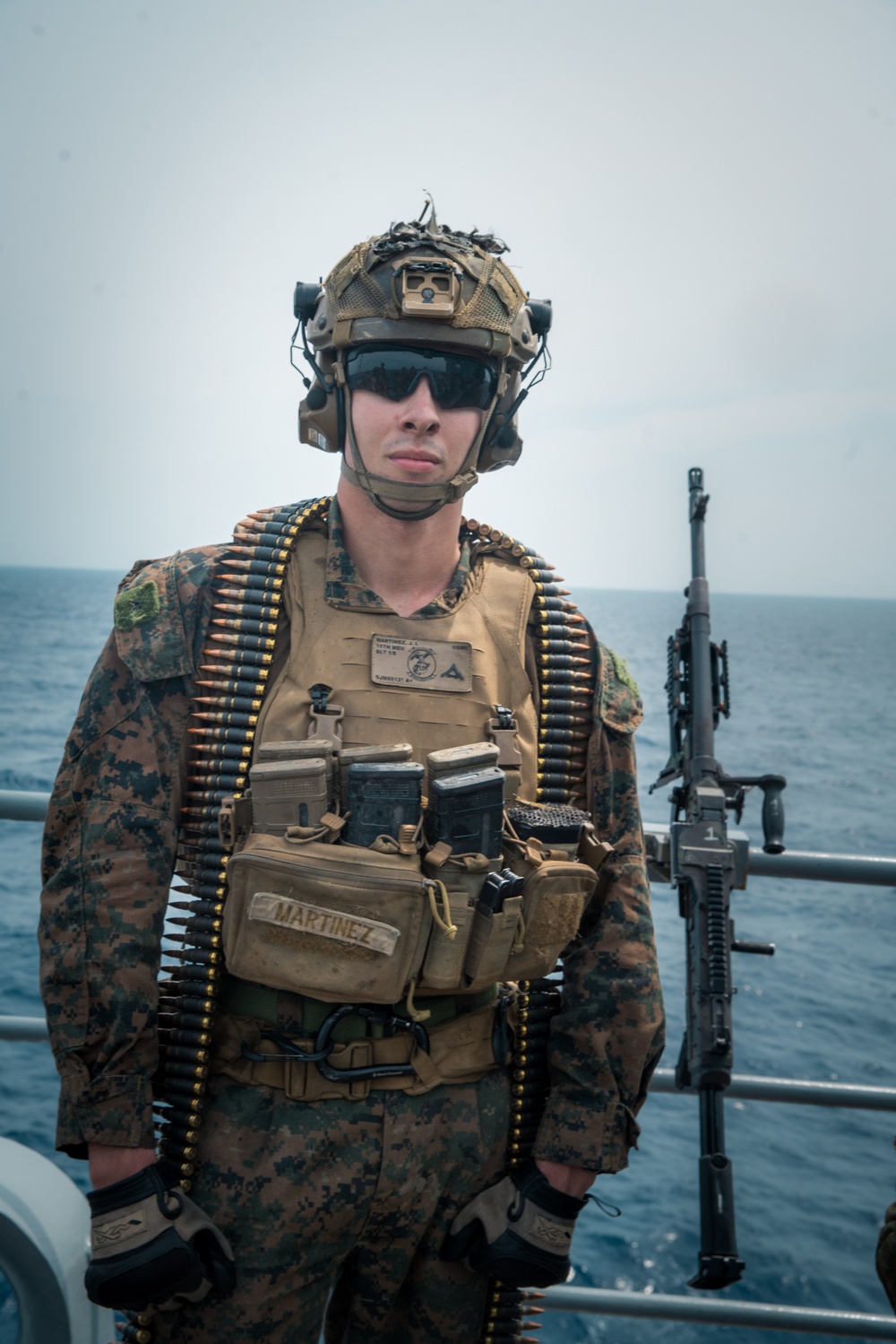 Marines Conduct Live-Fire Exercise Aboard USS Harpers Ferry