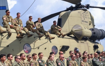 Soldiers of the 12th CAB Finish Support for the Farnborough International Airshow