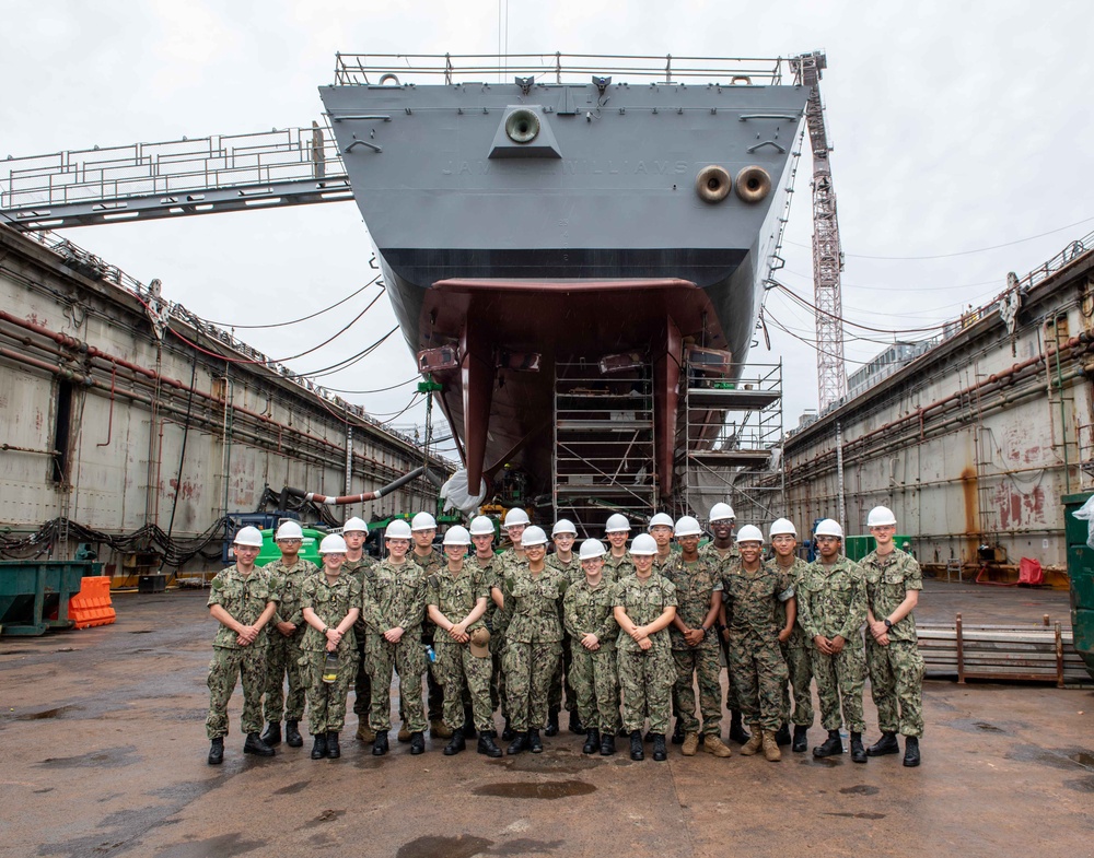NROTC Midshipmen Visit USS James E. Williams