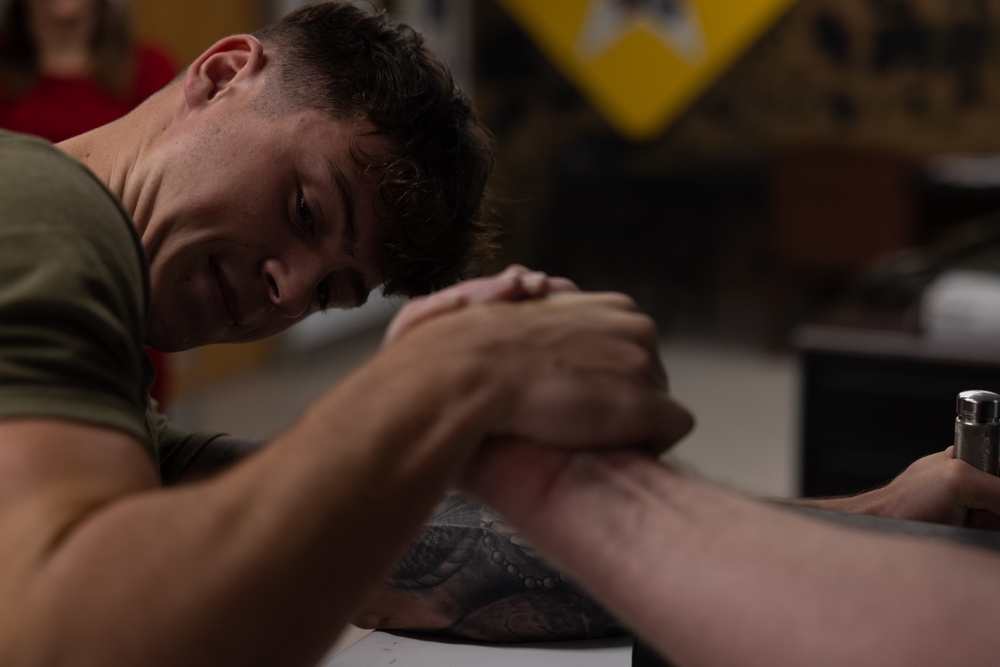 2d Battalion, 6th Marine Regiment Conducts Arm Wrestling Event