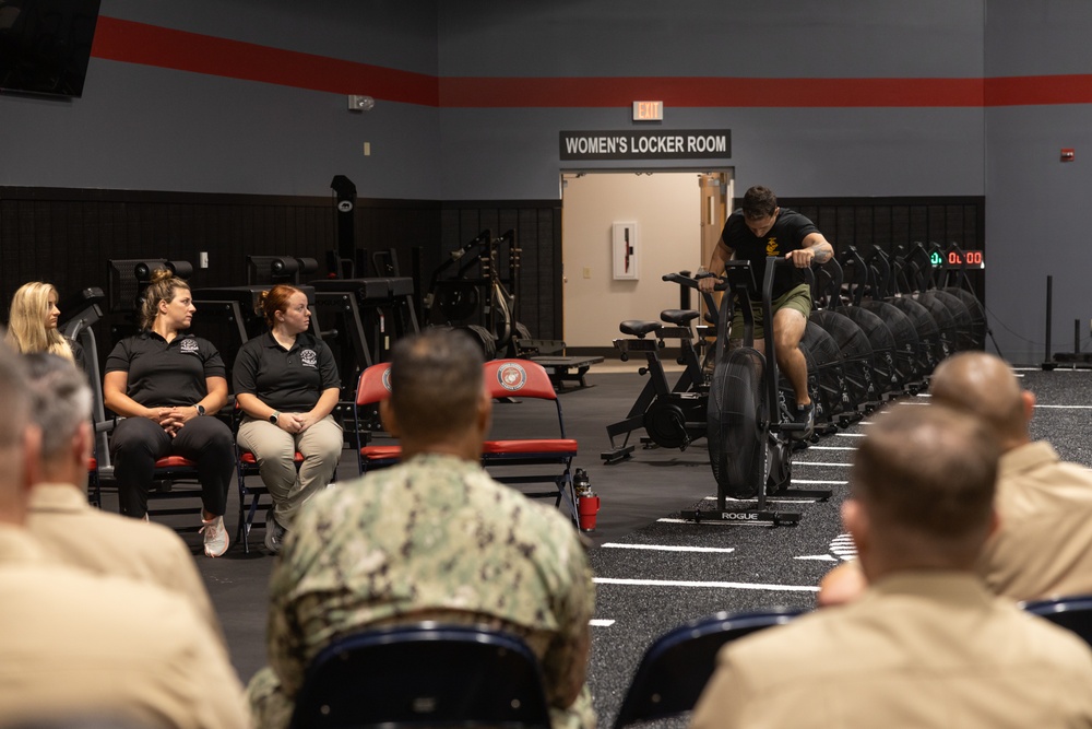 Fleet Master Chief Delbert Terrell Visits the 2nd Marine Logistics Group