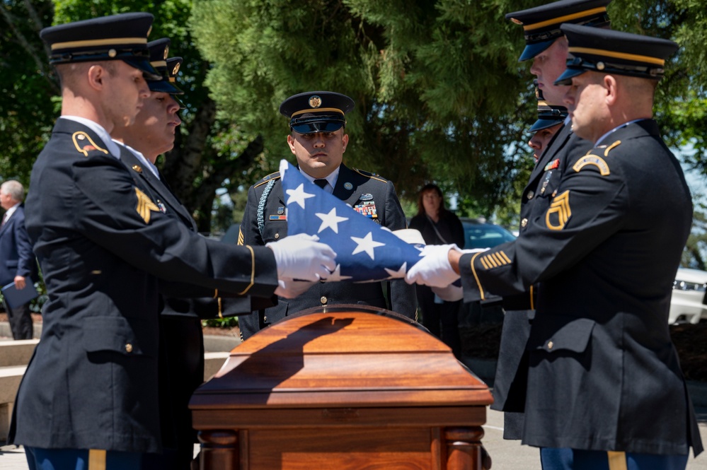 Memorial Service for USAAF Staff Sgt. George E. Davies