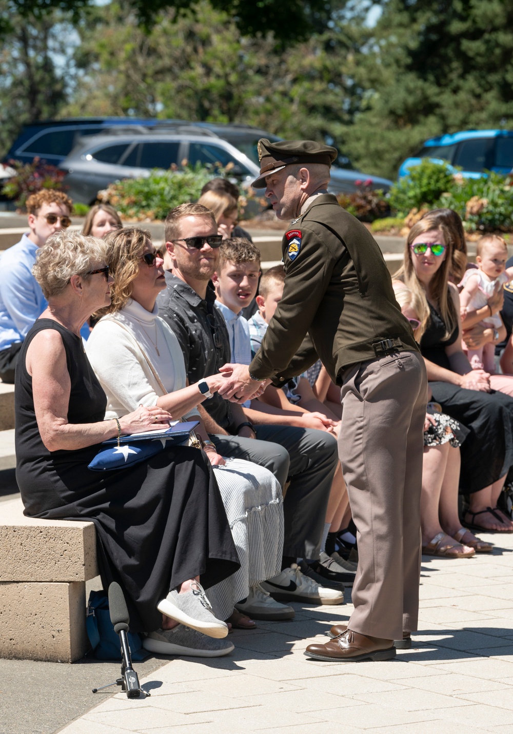 Memorial Service for USAAF Staff Sgt. George E. Davies