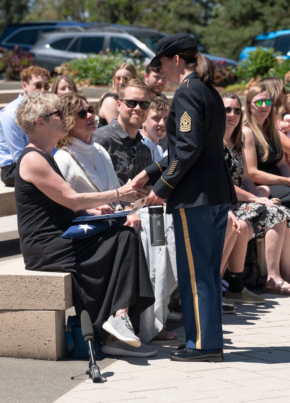 Memorial Service for USAAF Staff Sgt. George E. Davies