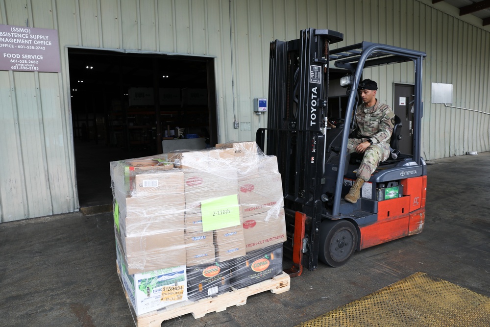 Florida Army National Guard Supplies for Soldiers at XCTC