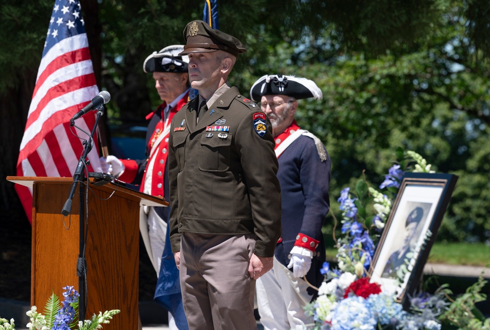 Memorial Service for USAAF Staff Sgt. George E. Davies