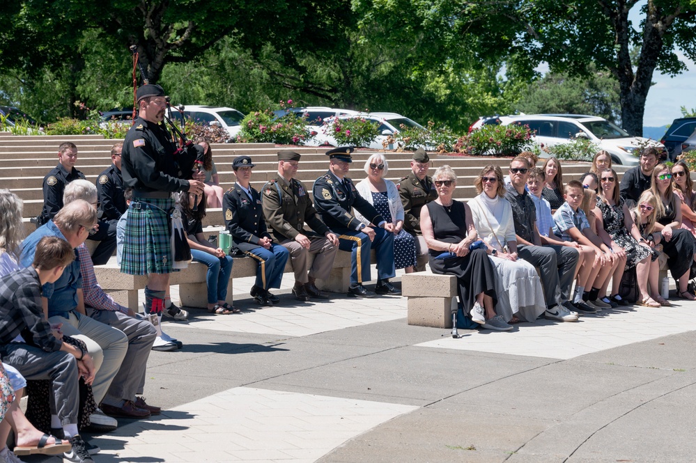 Memorial Service for USAAF Staff Sgt. George E. Davies