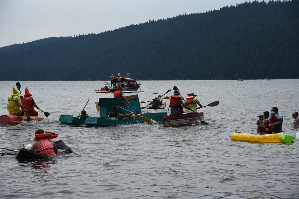 Kingsley Field Cardboard Boat Race