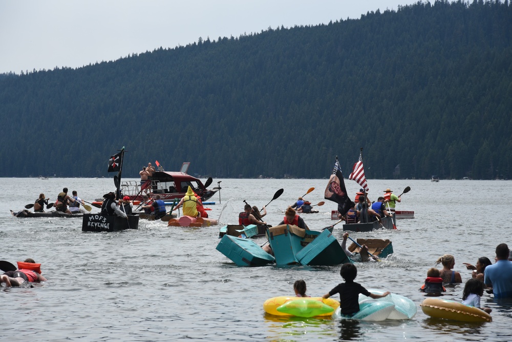 Kingsley Field Cardboard Boat Race