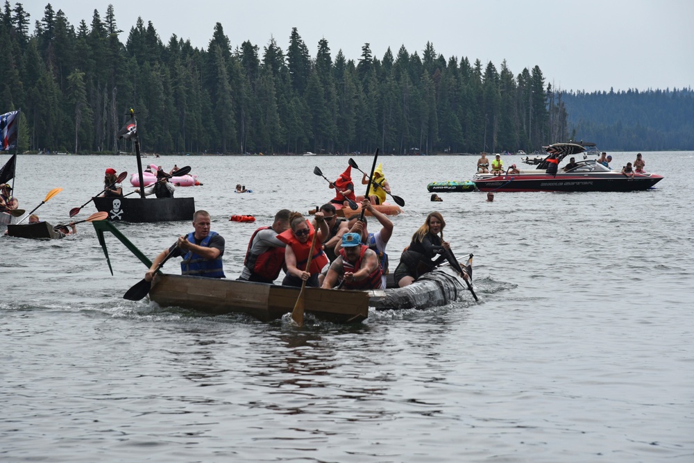 Kingsley Field Cardboard Boat Race