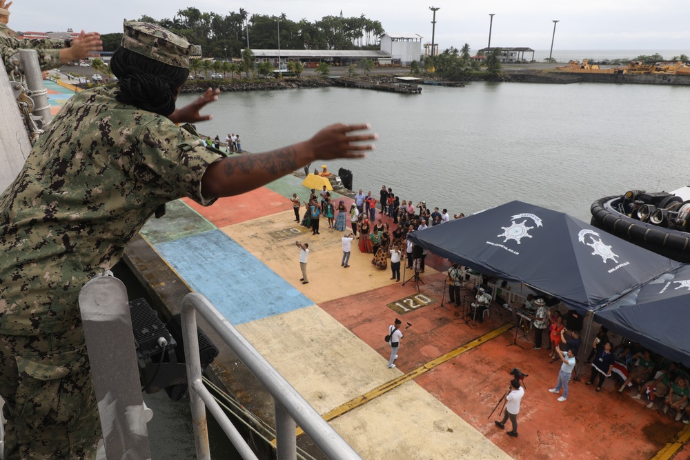 USNS Burlington and the Continuing Promise 2024 team depart Costa Rica