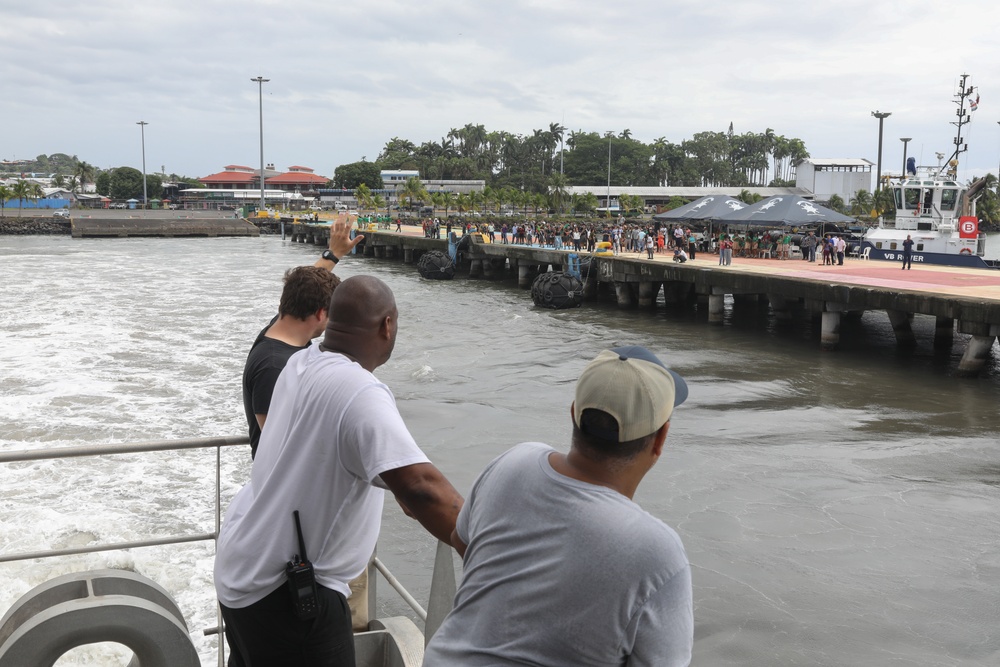 USNS Burlington and the Continuing Promise 2024 team depart Costa Rica