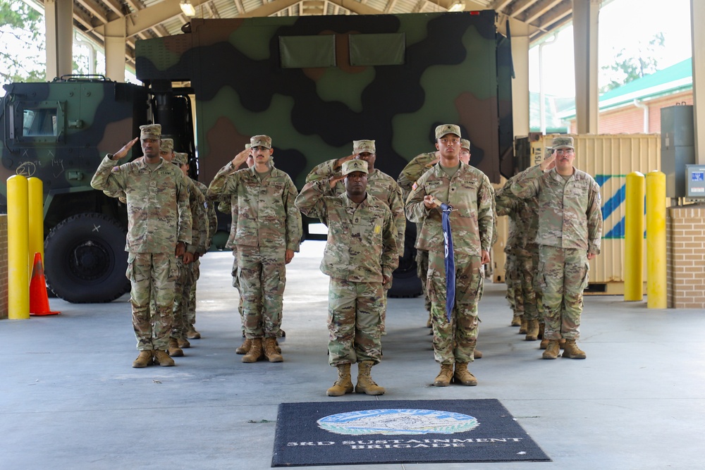 Sustainment Soldiers Host Change of Command