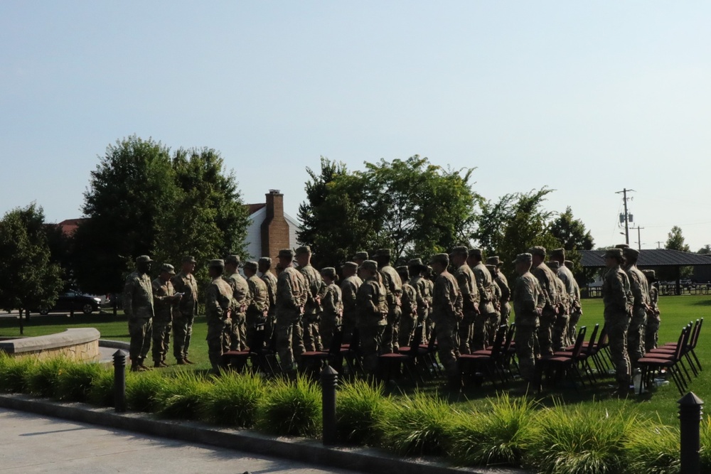 34 Soldiers from the 330 Medical Brigade induct as Noncommissioned Officers at Fort McCoy