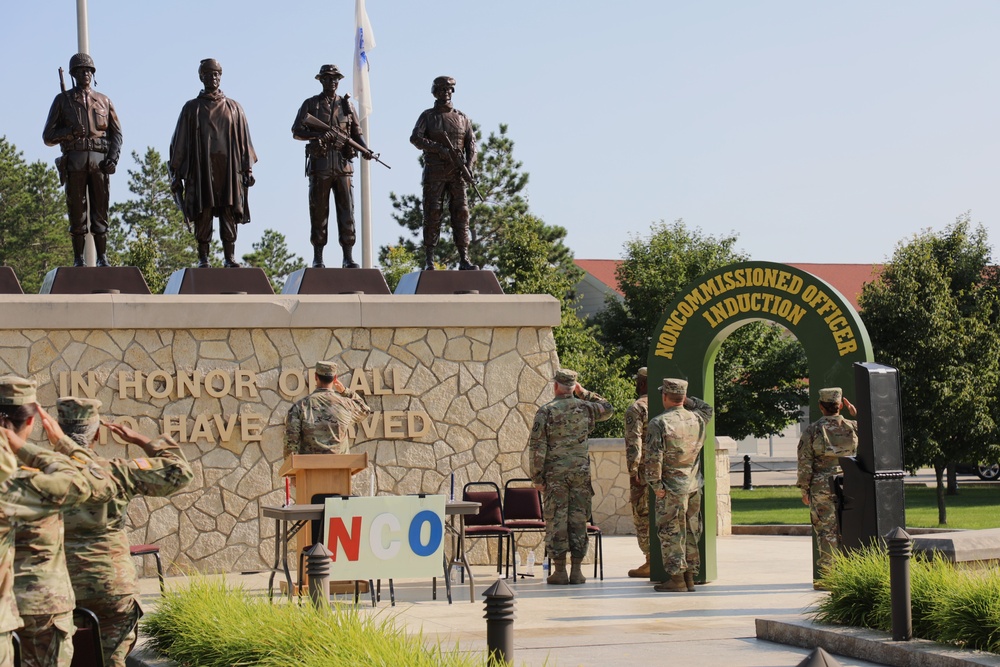 34 Soldiers from the 330 Medical Brigade induct as Noncommissioned Officers at Fort McCoy