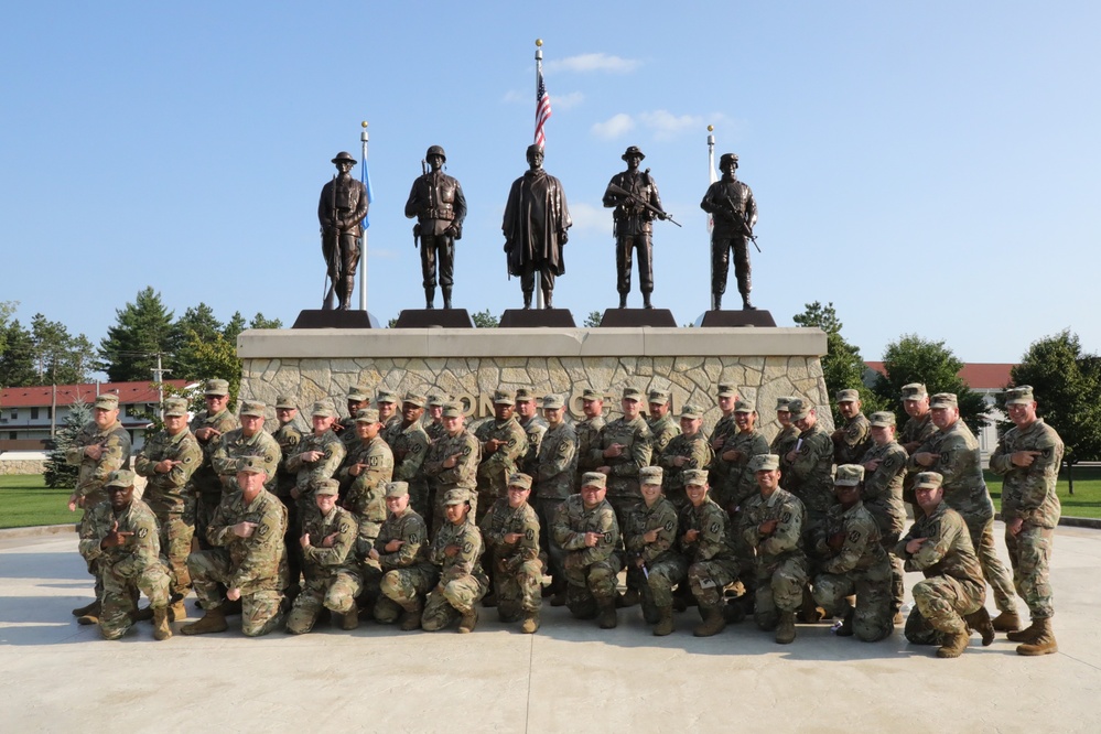 34 Soldiers from the 330 Medical Brigade induct as Noncommissioned Officers at Fort McCoy