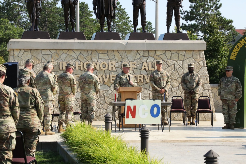 34 Soldiers from the 330 Medical Brigade induct as Noncommissioned Officers at Fort McCoy