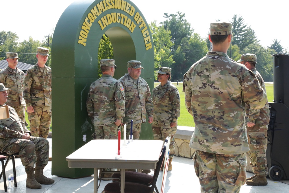 34 Soldiers from the 330 Medical Brigade induct as Noncommissioned Officers at Fort McCoy