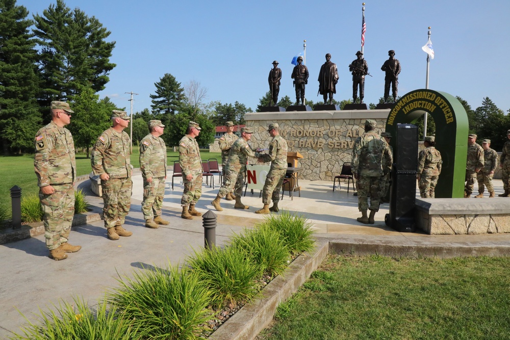 34 Soldiers from the 330 Medical Brigade induct as Noncommissioned Officers at Fort McCoy