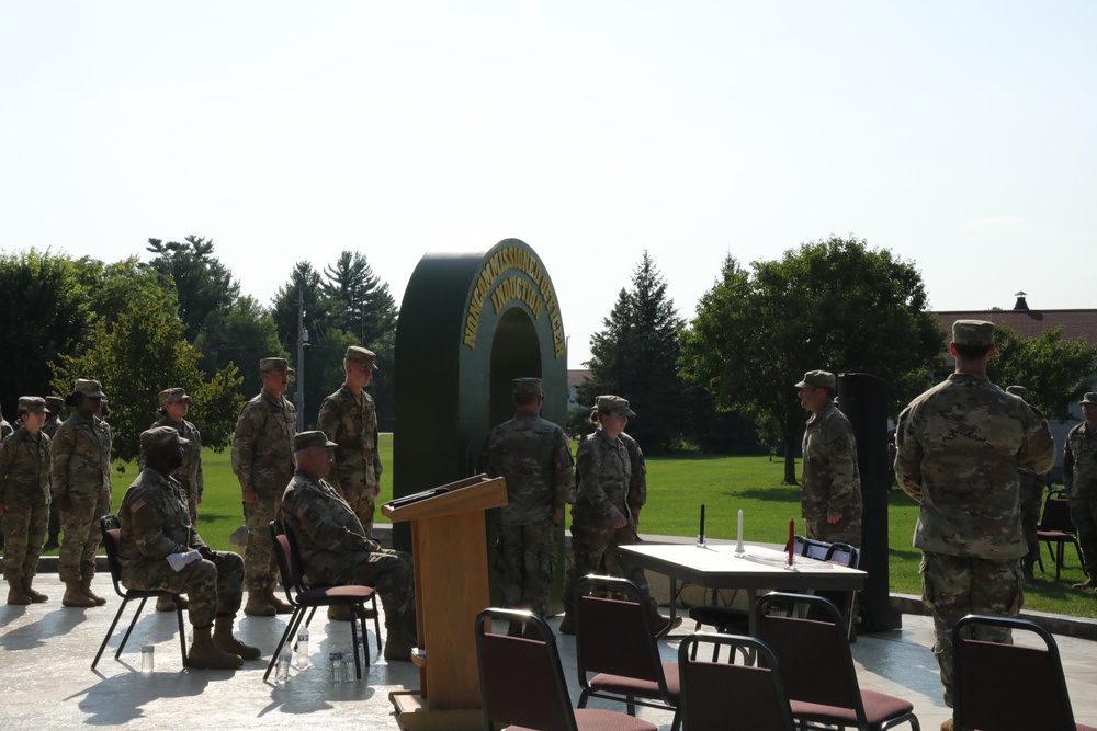 34 Soldiers from the 330 Medical Brigade induct as Noncommissioned Officers at Fort McCoy