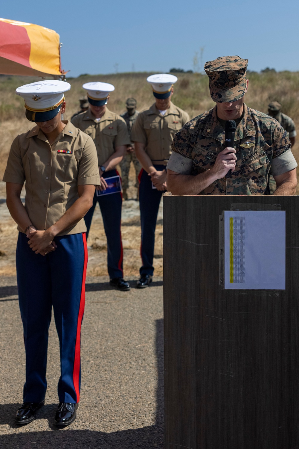 1st Marine Regiment holds change of command ceremony