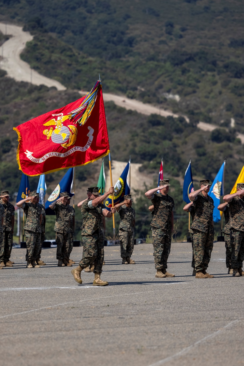 1st Marine Regiment holds change of command ceremony