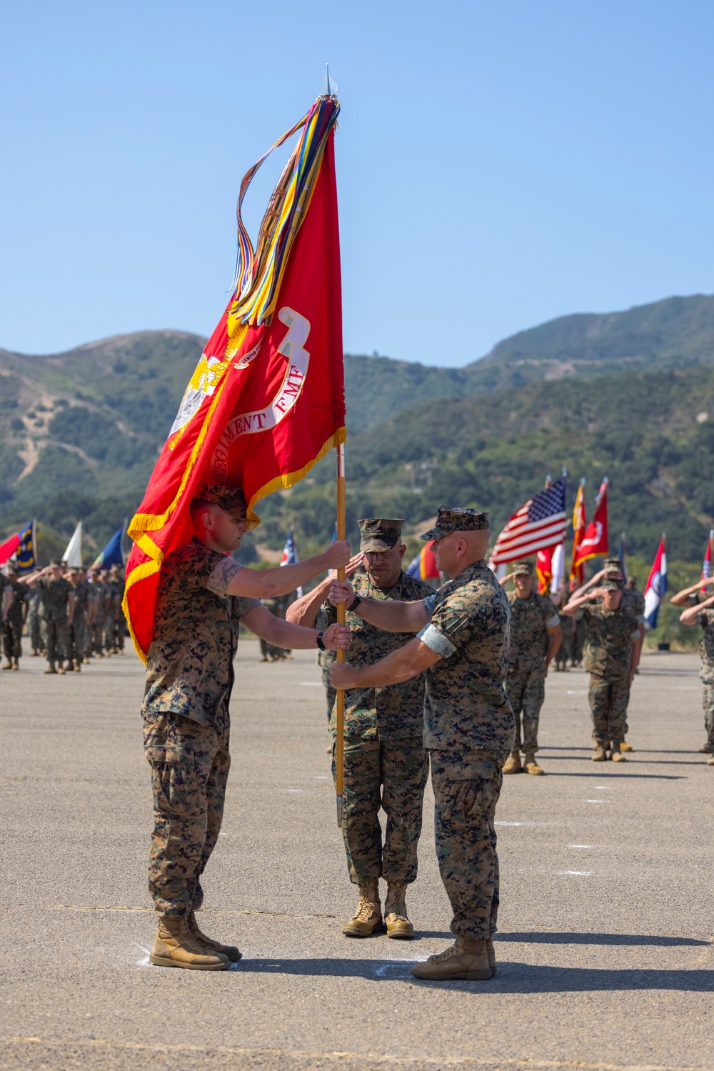 1st Marine Regiment holds change of command ceremony