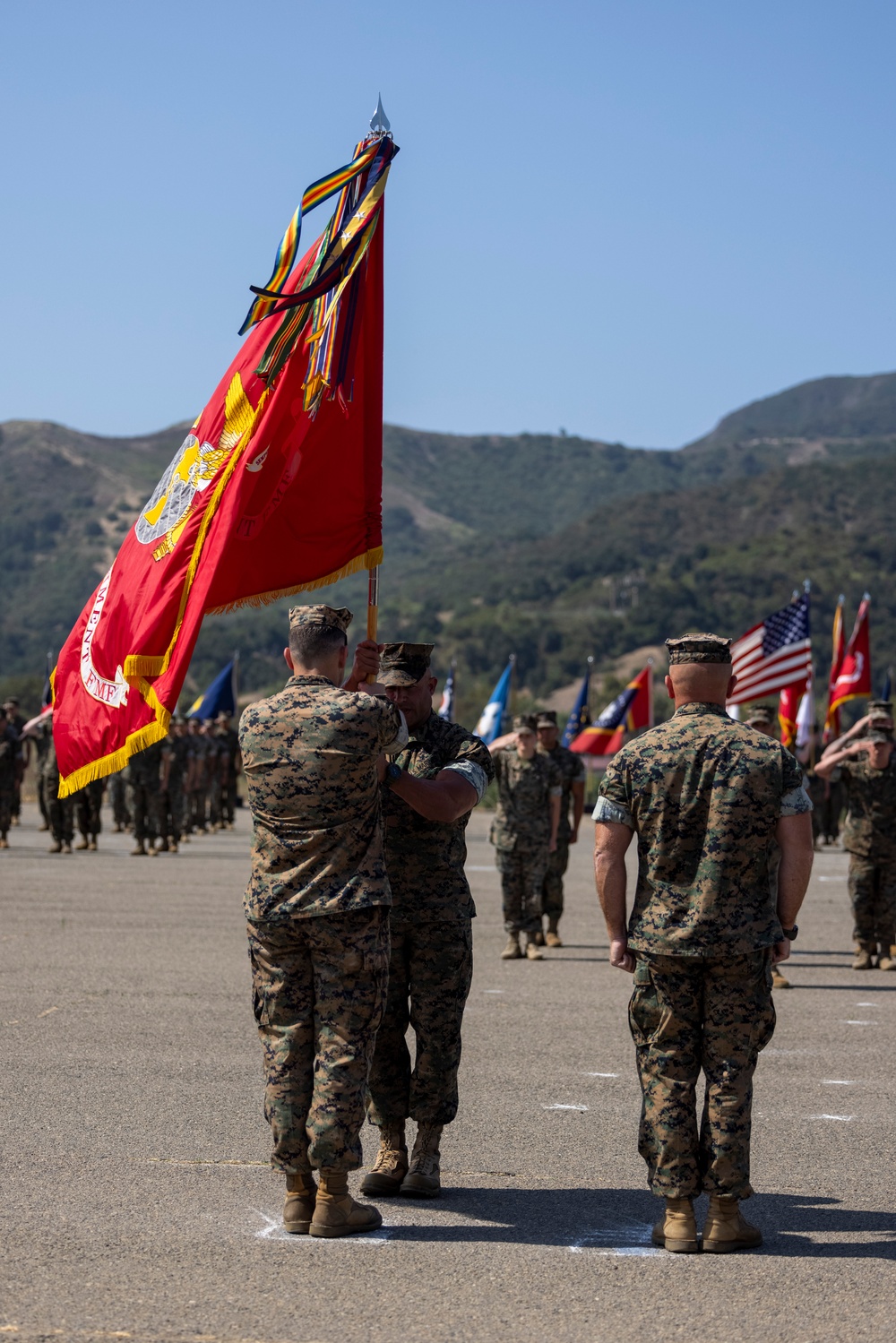 1st Marine Regiment holds change of command ceremony