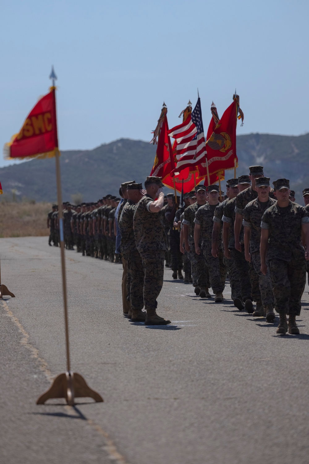 1st Marine Regiment holds change of command ceremony