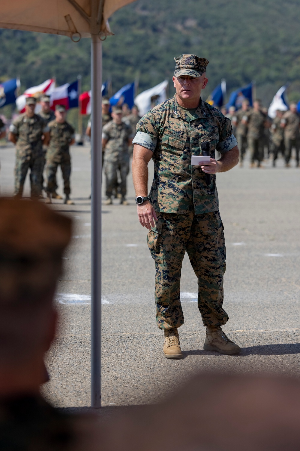 1st Marine Regiment holds change of command ceremony