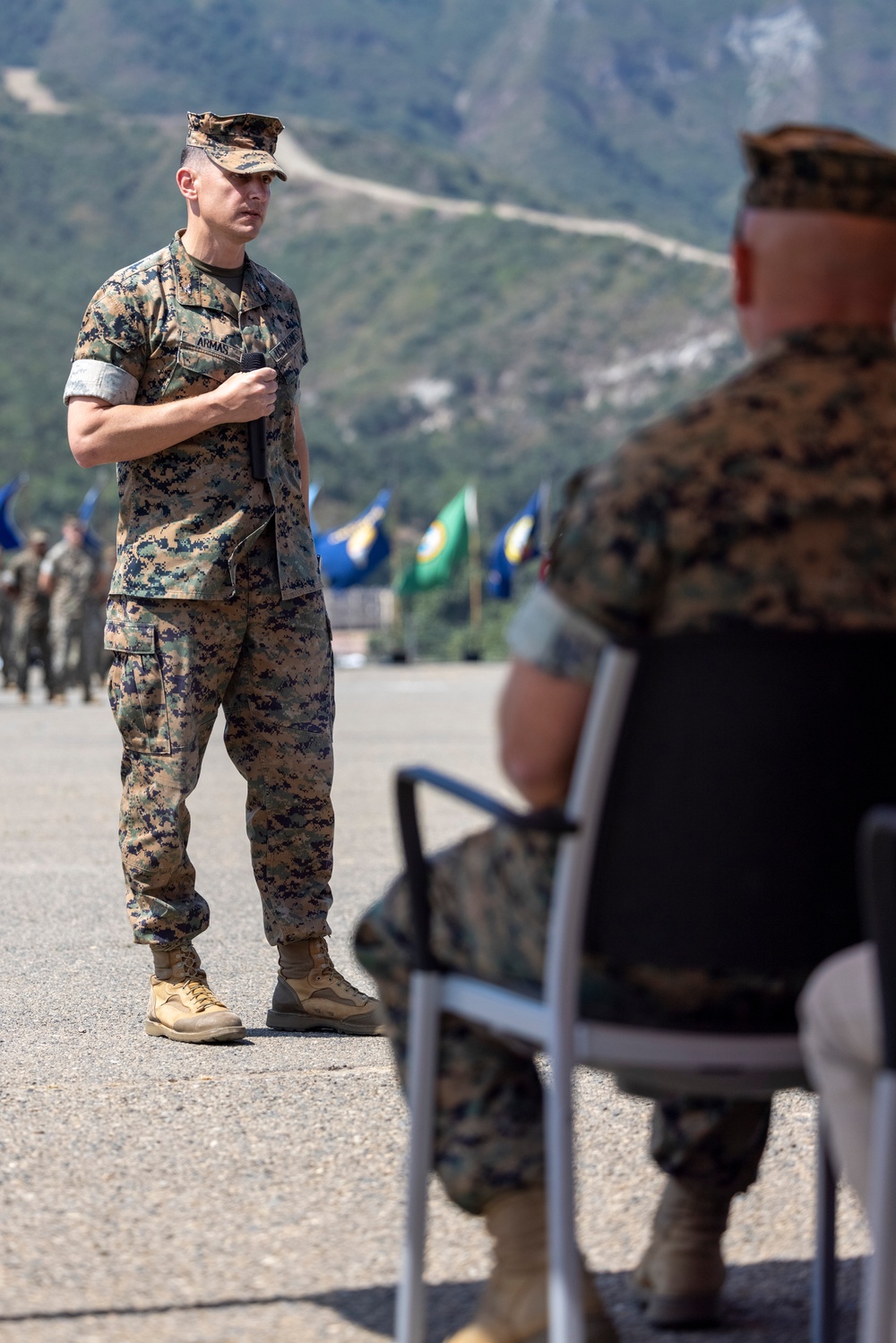 1st Marine Regiment holds change of command ceremony