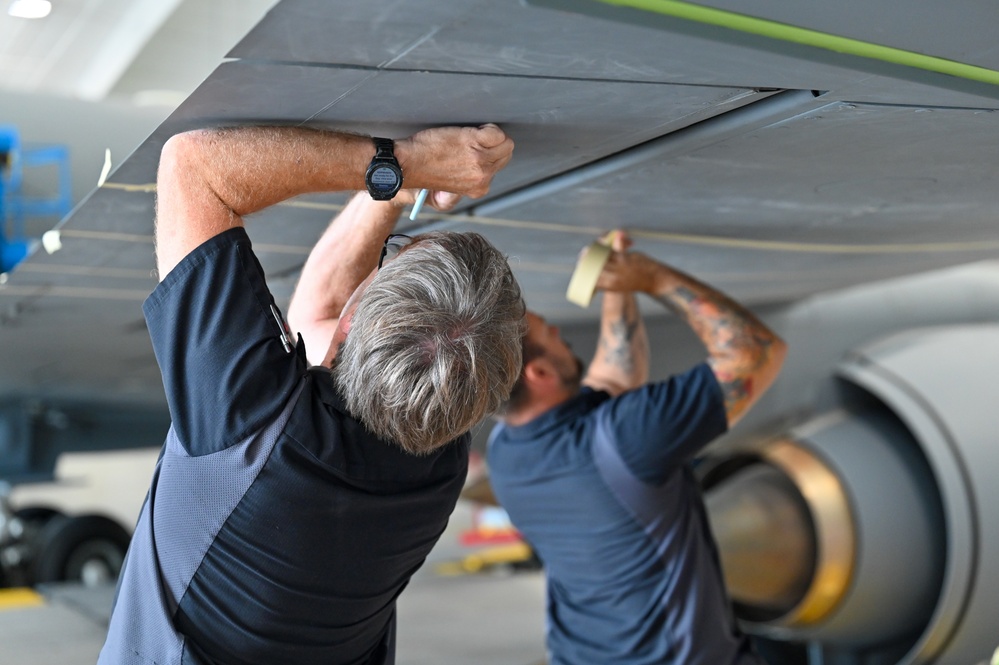 155th Air Refueling Wing  begins heritage paint scheme project