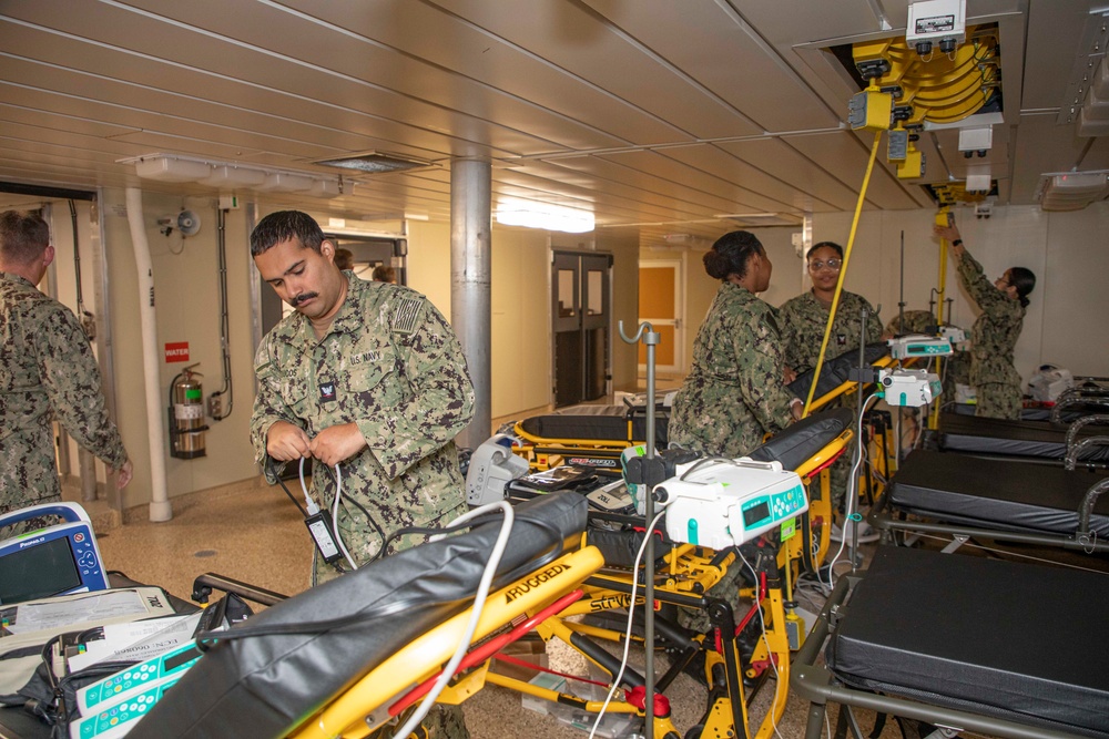 Navy Embarks Expeditionary Medical Unit aboard USNS Cody for Test and Evaluation