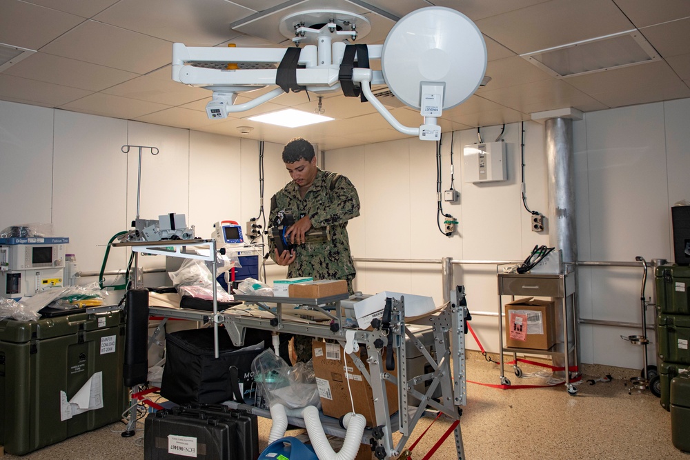 Navy Embarks Expeditionary Medical Unit aboard USNS Cody for Test and Evaluation