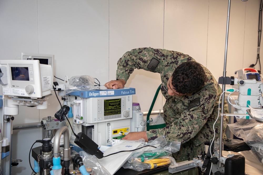 Navy Embarks Expeditionary Medical Unit aboard USNS Cody for Test and Evaluation