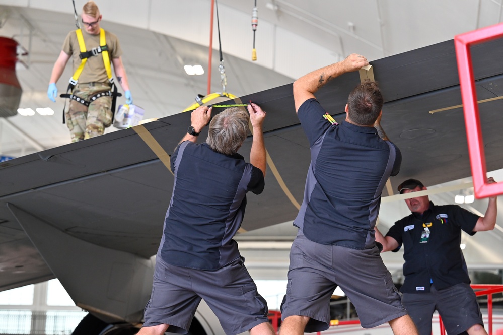 155th Air Refueling Wing  begins heritage paint scheme project