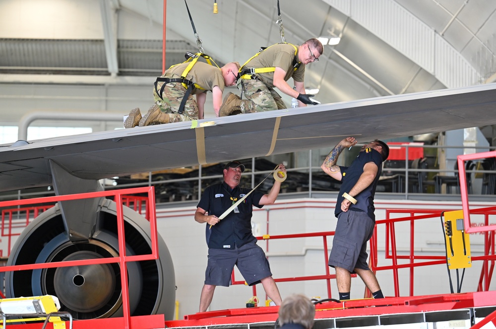 155th Air Refueling Wing  begins heritage paint scheme project