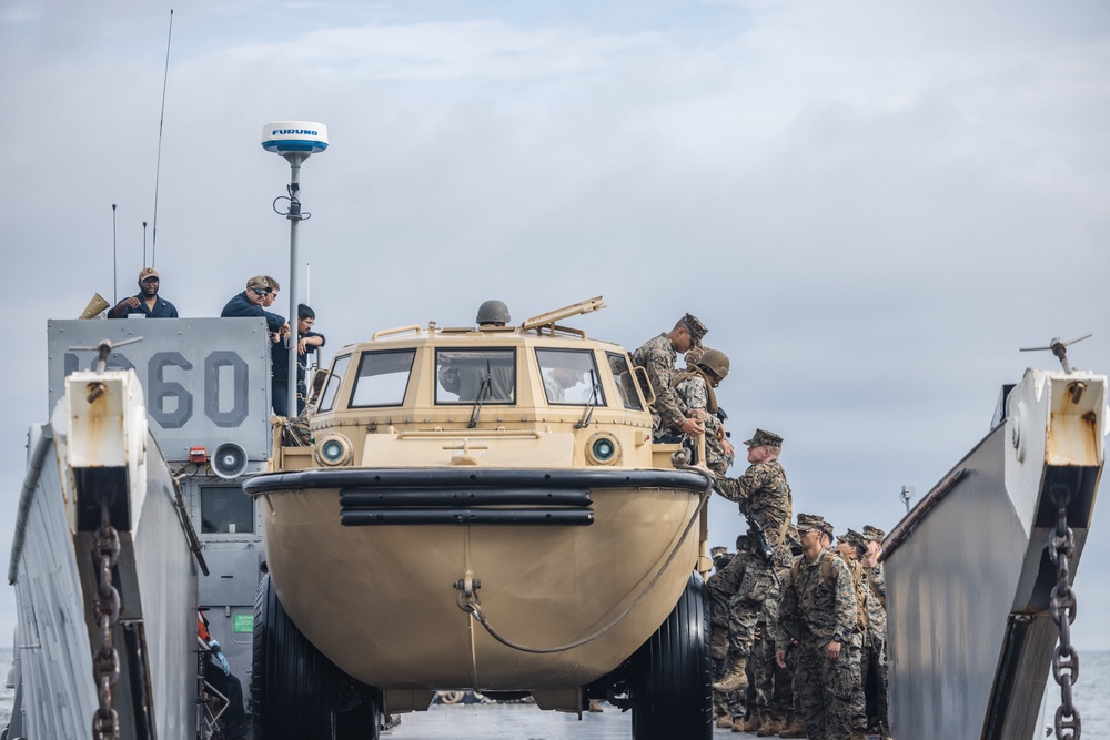 U.S. Marines Conduct Beach Landing During DSCA