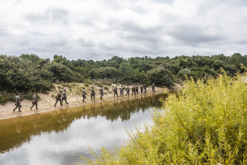 U.S. Marines Conduct Beach Landing During DSCA