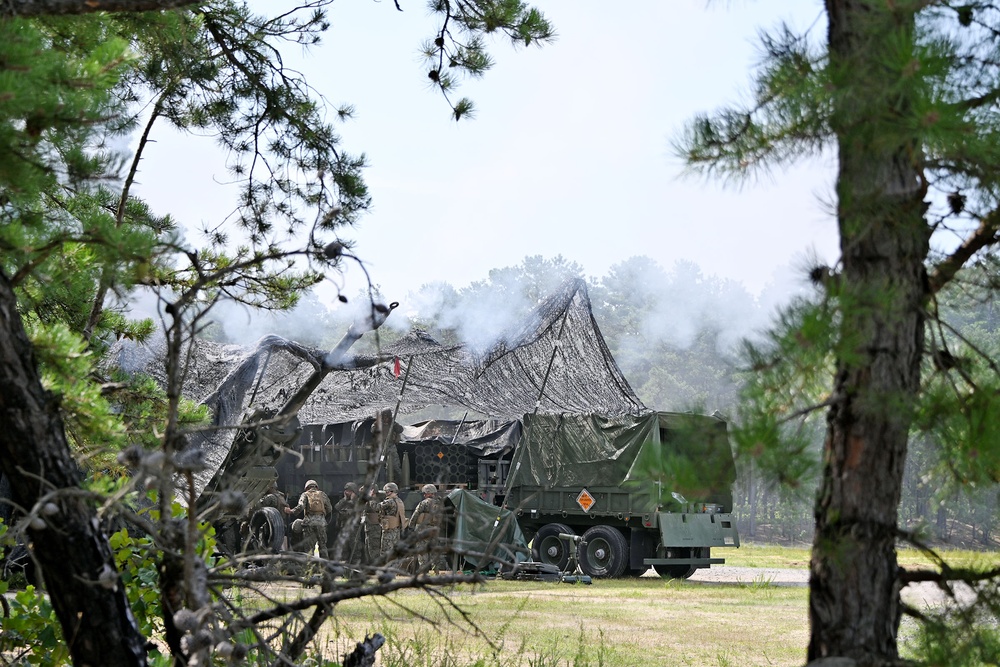 Joint Base McGuire-Dix-Lakehurst – 3 BN 14 Marines live fire artillery exercise – 26, JULY 2024